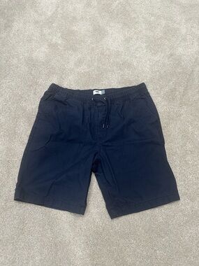 Old Navy Men's Navy Flat-Front Drawstring Shorts